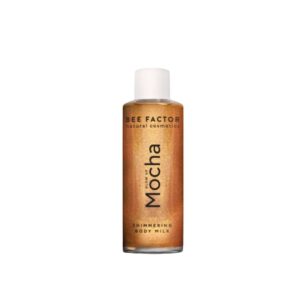 Glow up mocha shimmering body milk, 100ml – Bee factor natural cosmetics