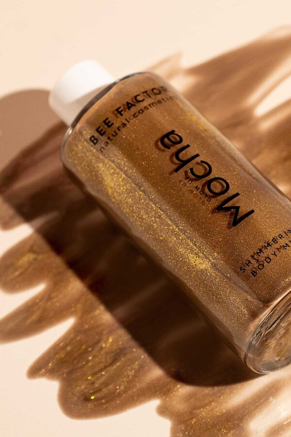 Glow up mocha shimmering body milk, 100ml – Bee factor natural cosmetics - Image 3