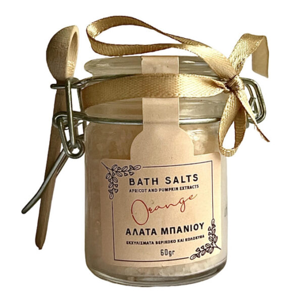 Bath salts with apricot and pumpkin Extracts – Orange